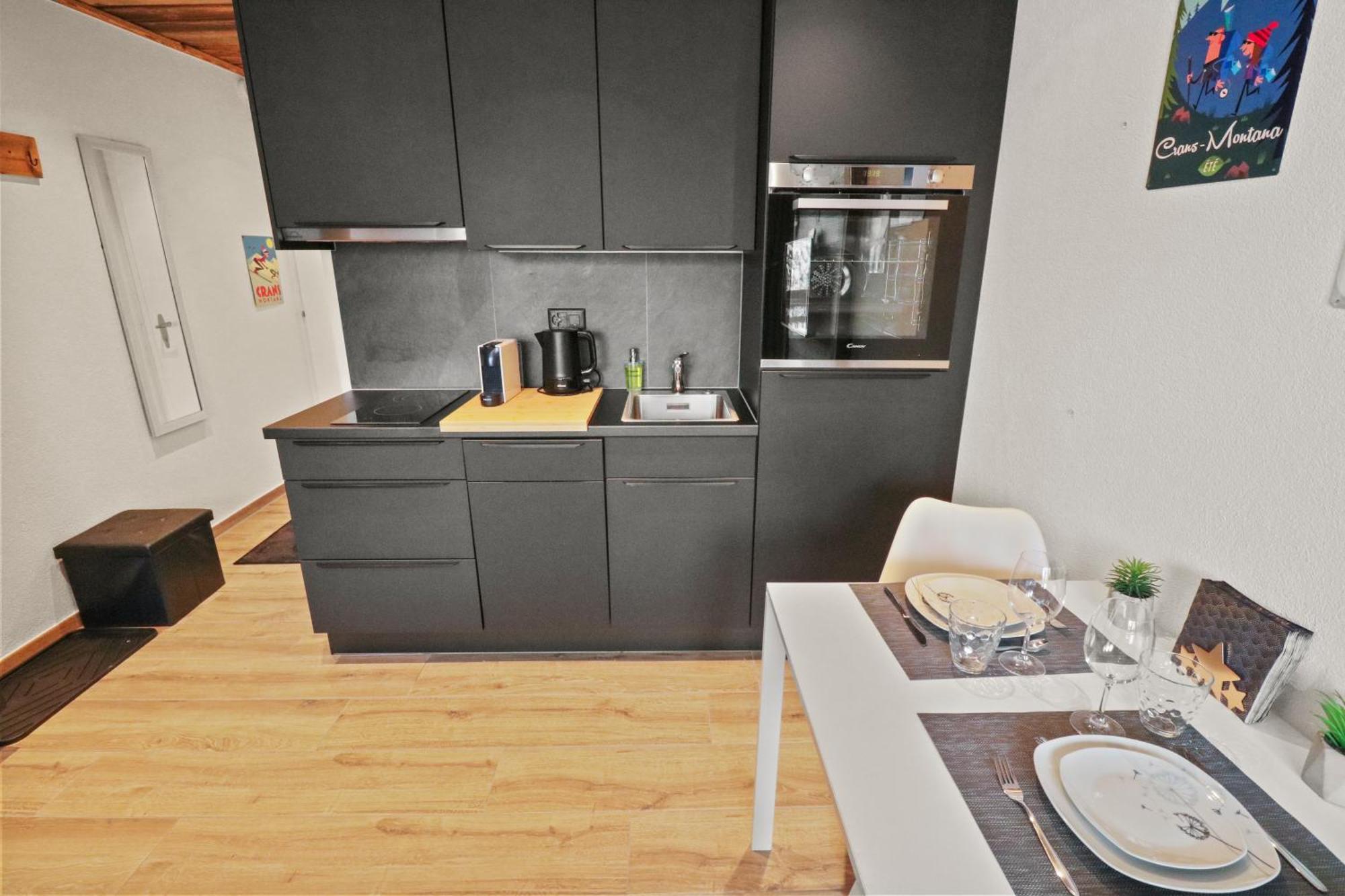 Joli Studio Avec Parking Gratuit Crans-Montana Exterior foto