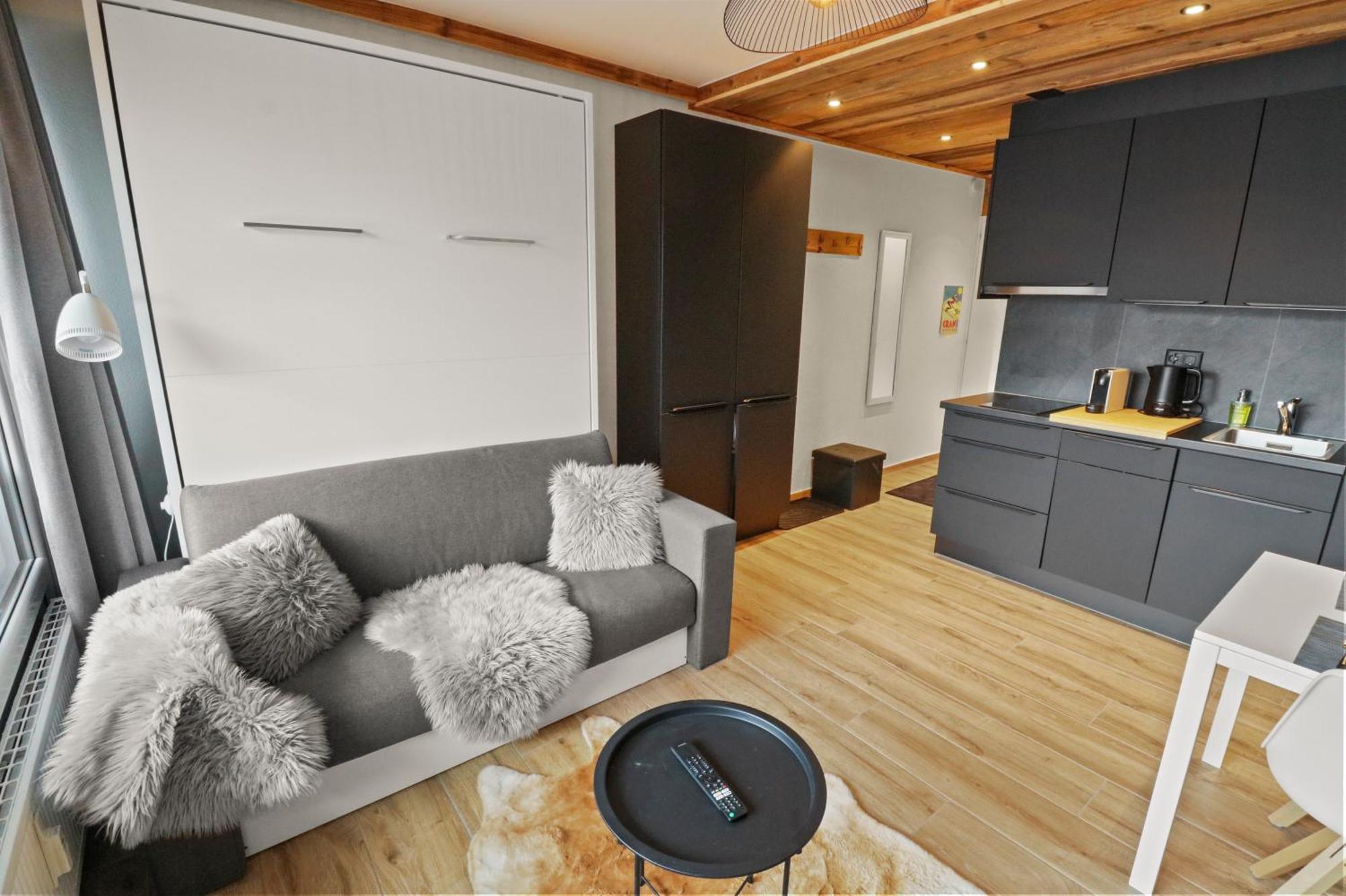 Joli Studio Avec Parking Gratuit Crans-Montana Exterior foto